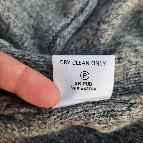 Woolrich Mock Neck Slouchy Drop Shoulder Wool Blend Sweater Gray XL - Picture 11 of 12